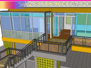 Renovation design concept for an old building